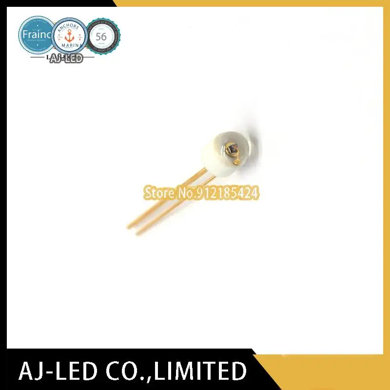 

10pcs/lot EL-1CL3 ceramic infrared emitting tube gold pin 3mm wavelength 940nm angle ±53°