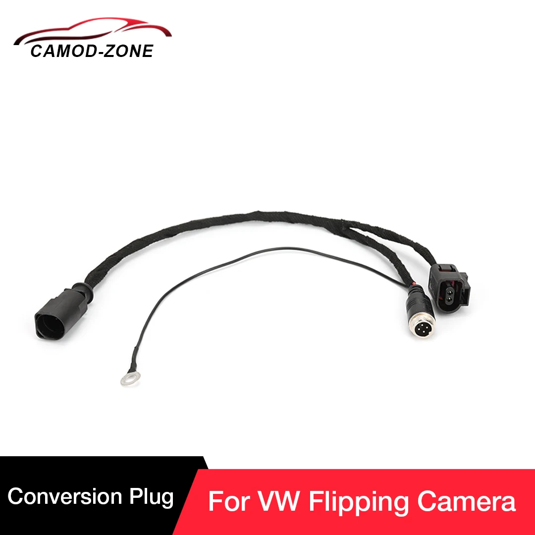 Plug and Play Adapter Cable for VW Car Trunk Switch Plug Connect Flipping Rearview Camera No need to break the camera wire