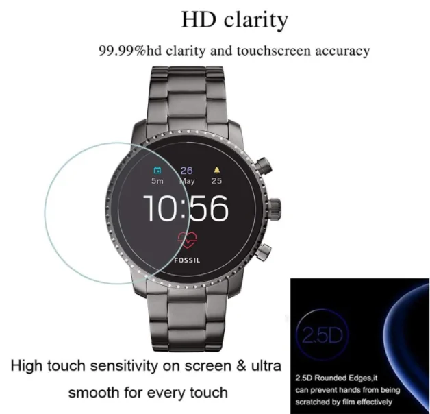 All Size Round Watches Tempered Glass Screen Protective Film Diameter 34 35 36 38 39 40 42 45 46 mm Screen Guard For Smart Watch