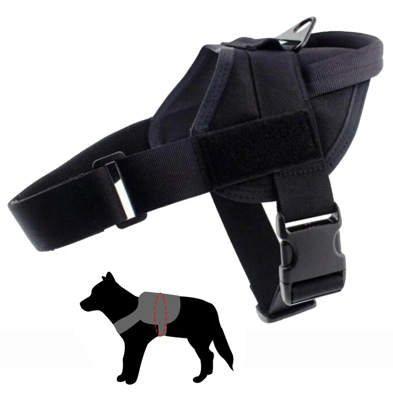 

Tactical Dog Vest Hunting Dog Clothes 1000D Nylon Army Police Pets Vest Military MOLLE Combat Training Harness For Service Dog