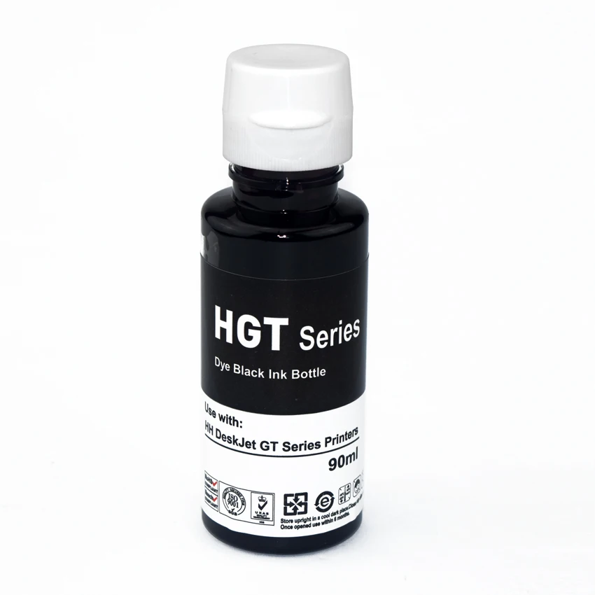90ml/70ml GT50 GT51 GT52 GT53 Refill Dye Ink For HP InkTank 310 318 319 311 410 418 419 411 508 511 518 519 531 538 618 Printers