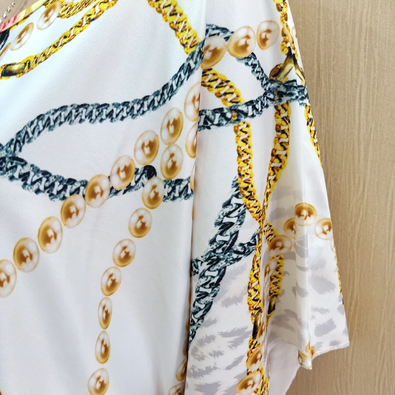 Vestido Dashiki africano con estampado de flores, manga corta, informal, novedad de 2019