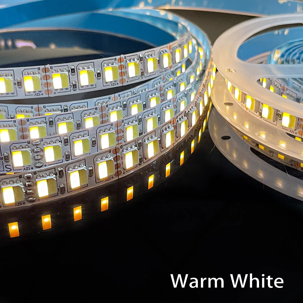 LED Strip Dual White Warm White 2 in 1 Chip 5050 LED Tape CCT Color Temperature Ajustable DC12V/24V Waterproof 60leds 120leds