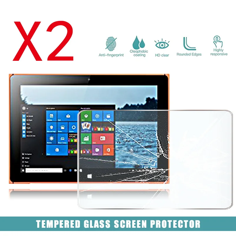 

2Pcs Tablet Tempered Glass Screen Protector Cover for Irulu W1002 Full Screen Coverage Explosion-Proof Anti-Scratch Screen