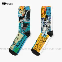 The Strokes Socks Brown Socks Personalized Custom Unisex Adult Teen Youth Socks 360° Digital Print Halloween Christmas Gift