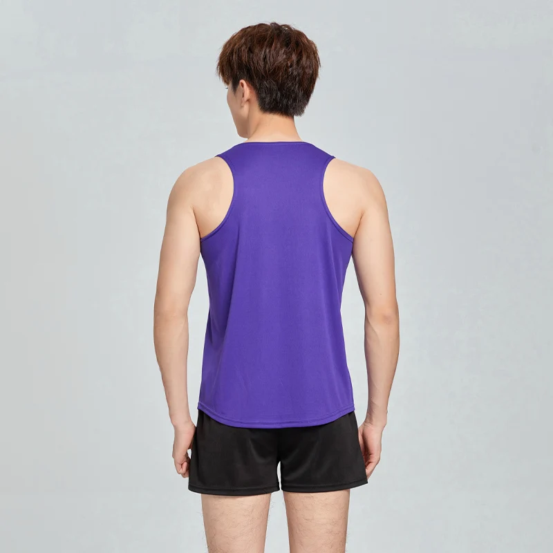 Suits Track And Field Uniform Marathon Running Training Fashion Prints Vest Shorts Nylon Fitness Wear Men's Footing Sports Sets