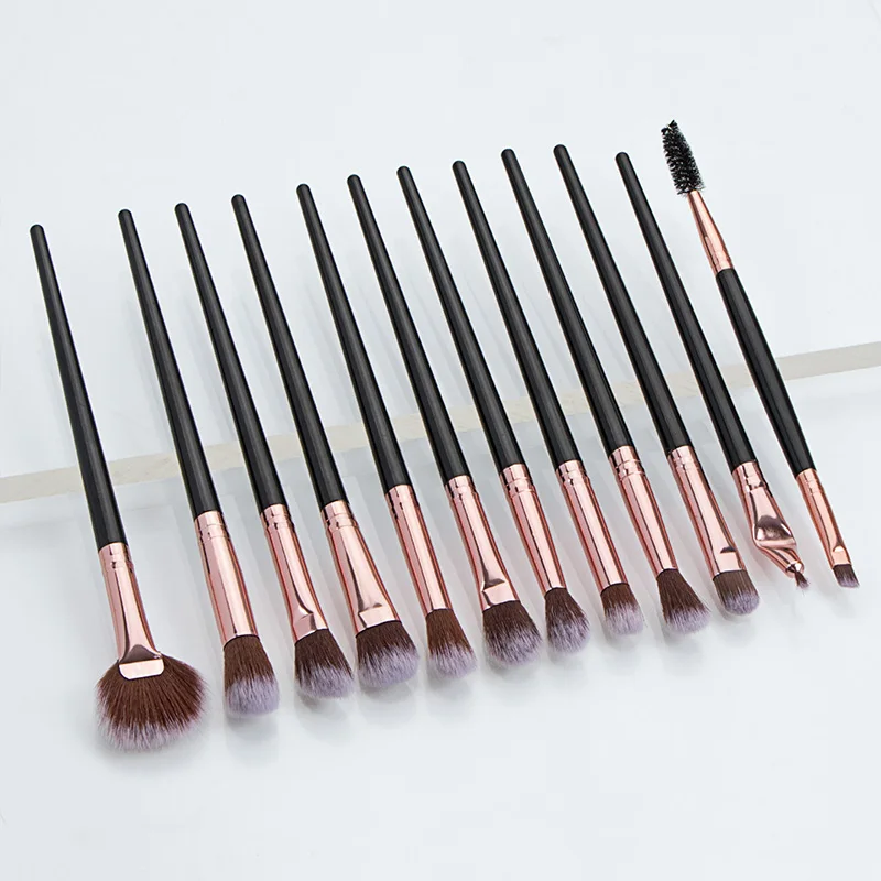 Ronshadow 12PCS Makeup Brushes Set Brochas Maquillaje Pincel De Maquiagem Kit Rangement Maquillage Beauty  Makeup Tools