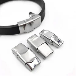 10pcs Stainless Steel Metal Clasp Lock Fasteners for Leather Bracelet Jewelry Making Supplies Handcraft And Creativity Men Gift
