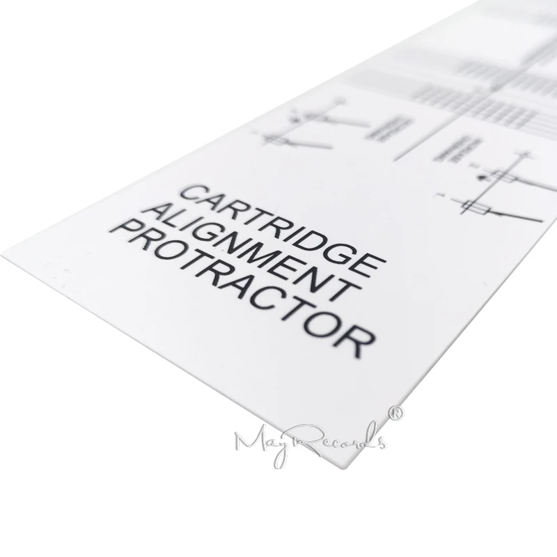 Cartridge Alignment Ruler Protractor LP Vinyl Turntable Phonograph Pickup Calibration Distance Gauge Protractor Adjustment Acces