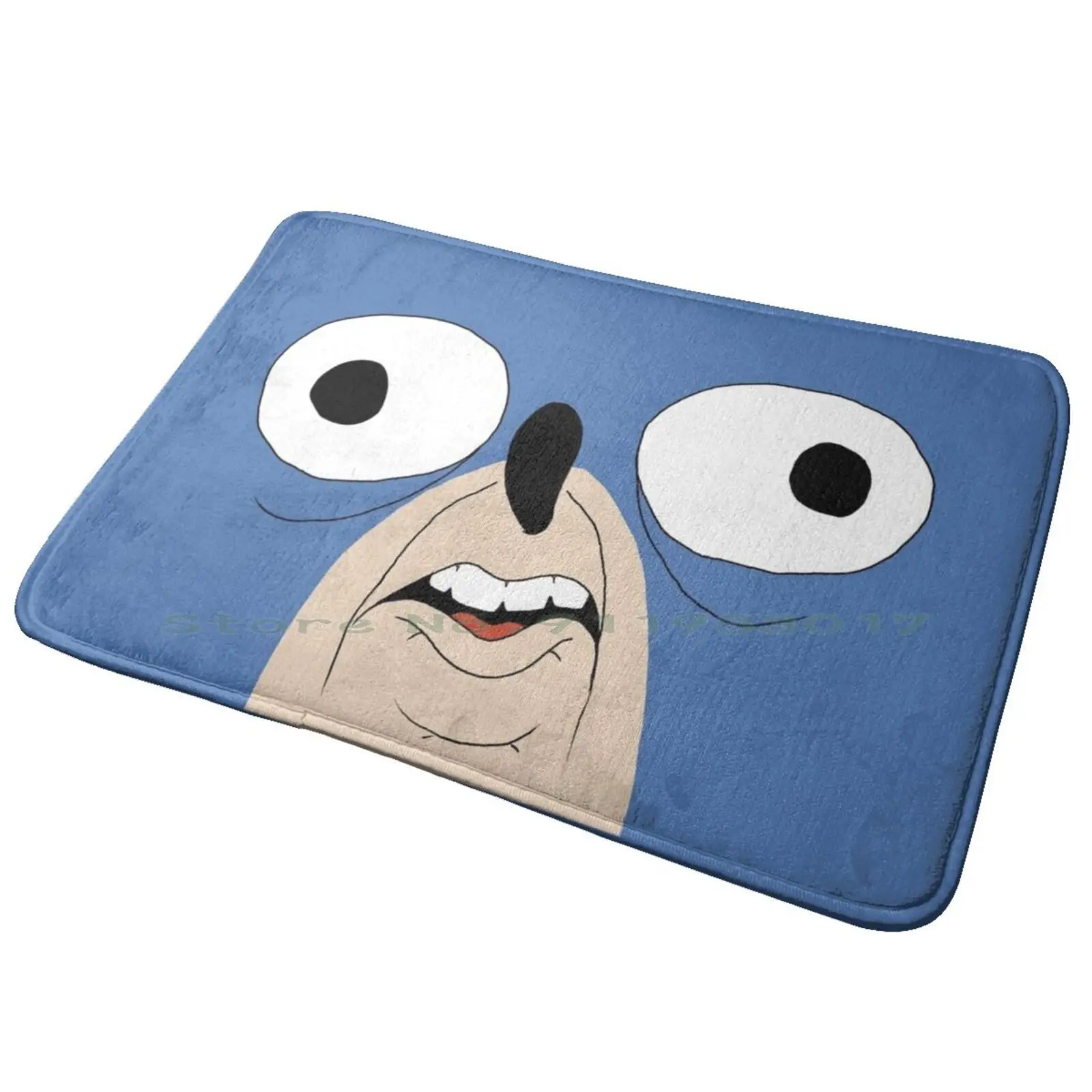 Sanic The Hegehog Entrance Door Mat Bath Mat Rug Funny Meme Sanic Internet Hedgehog Ring Blessed Random Anti-Slip Bedroom