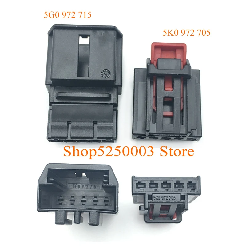 

5 Pin/Way Male Or Female Taillight Plug Connector 5K0 972 705 5G0 972 715