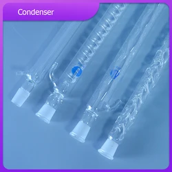 High-quality 300mm condenser 300mm Length, 24/29 joint,10mm hose connection (Lab Glassware) Used for distillation unit