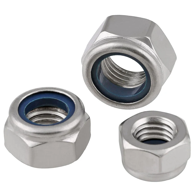 MeaccelWieshammKit-Ecrou de blocage en acier inoxydable, 120 pièces/boîte, M2, M2.5, M3 figuré, M5, M6, 304