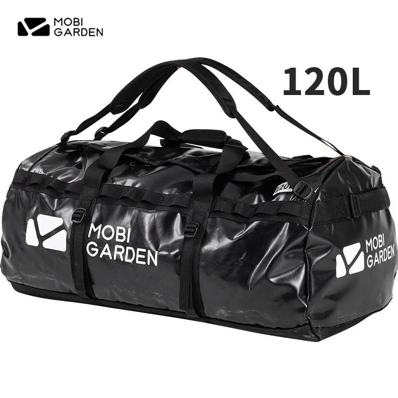 MOBI GARDEN 80L/120L Outdoor Camping Backpack Waterproof 1000D Mesh Cloth Fabric Bag Large Capacity Multi-function Climbing