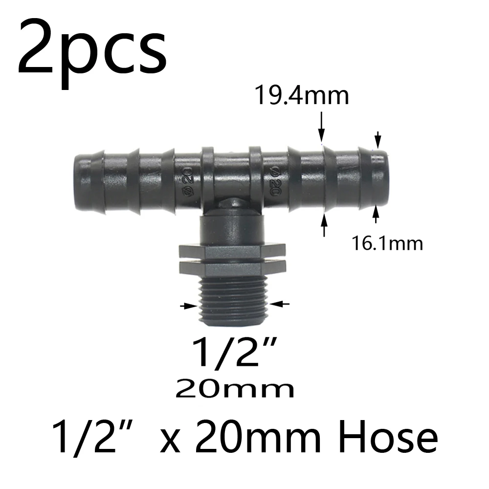 Nawadniania kropelkowego Pe Tube Tee Splitter 1/2 3/4 \