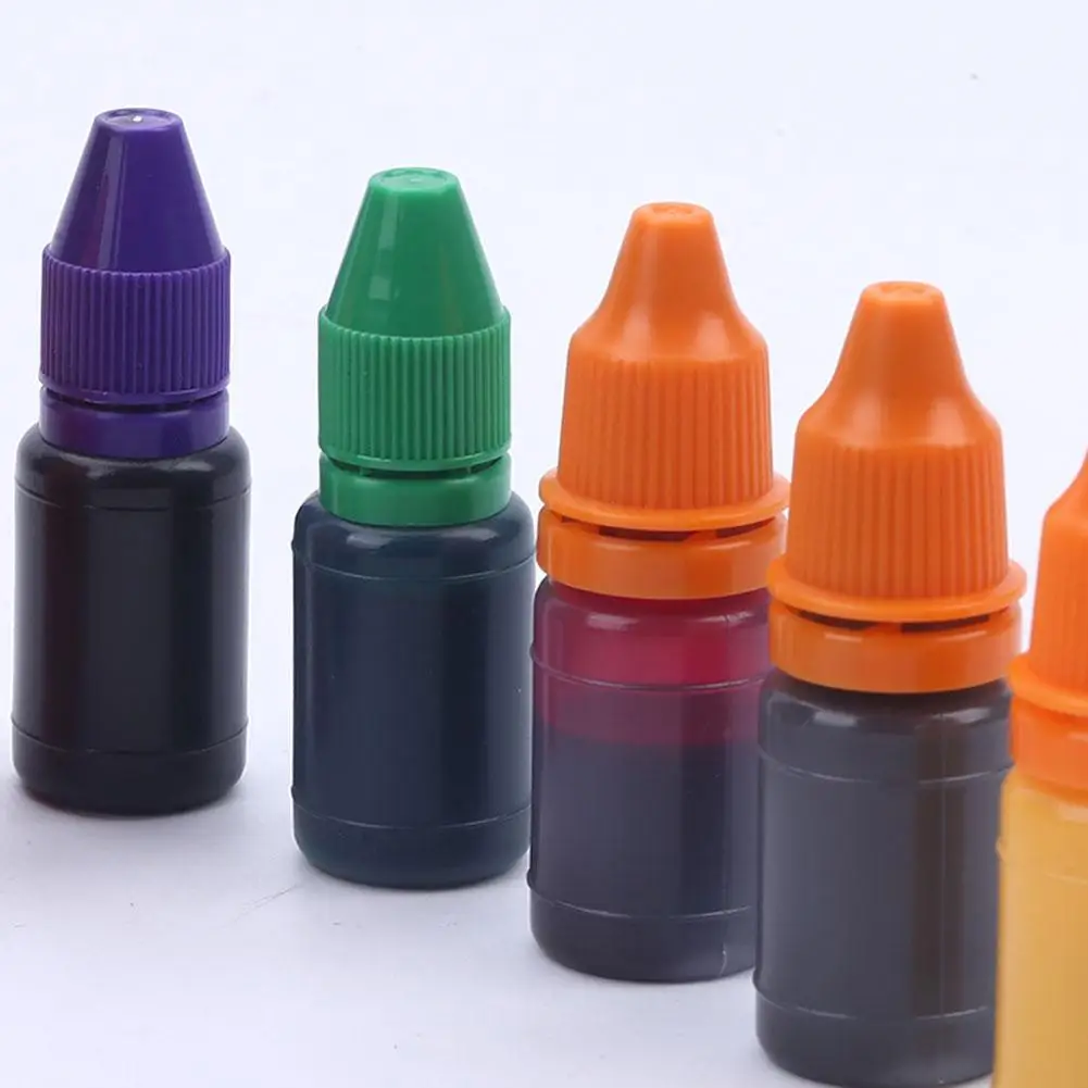 10ml-Refill Tinte Für Lichtempfindliche Dichtung Stempel Öl Stanzen Maschine DIY Handwerk Scrapbooking Büro Briefmarken Liefert