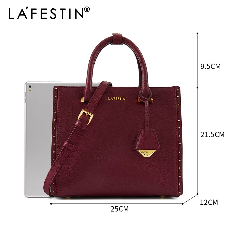 LA FESTIN High-grade Crocodile Texture Tote Bag New Large-capacity Women Handbag Retro Shoulder Fashion Messenger Purse