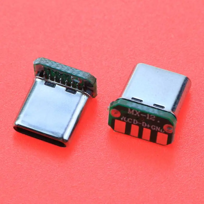 USB 3.1 Type C Male Plug 90 Degree Vertical Patch Board 16Pin Data Band PCB USB Tape Board Male head 16P USB Type-C Connector