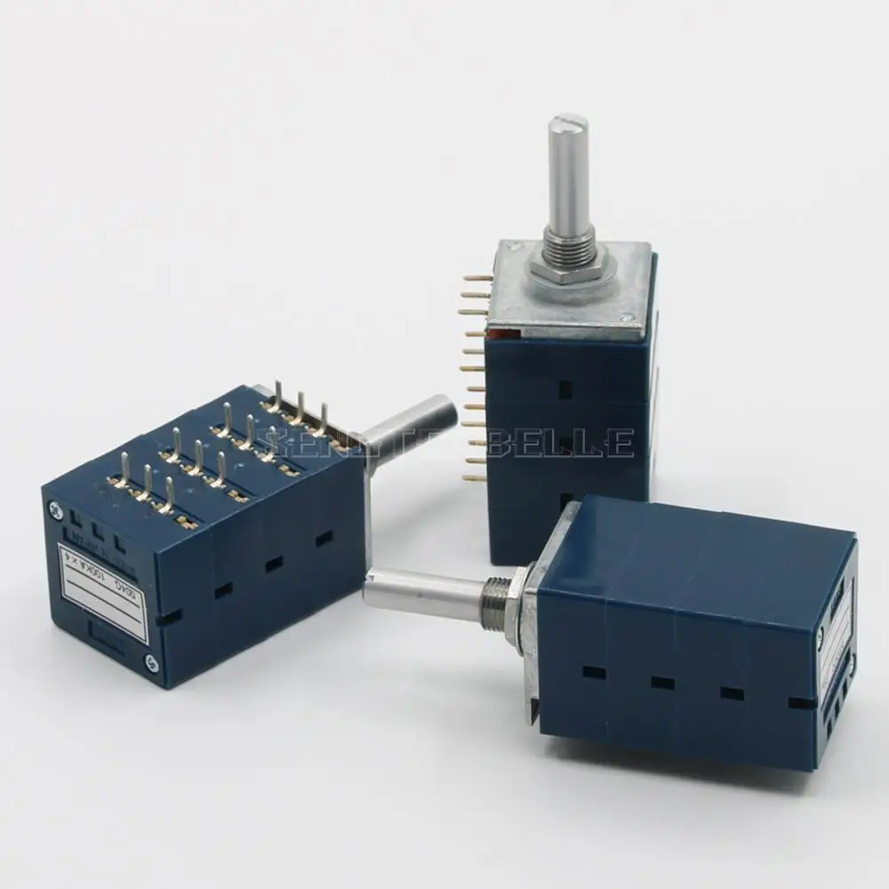 Original Japan ALPS RK27114A Potentiometer 10KAX4 50KAX4 100KAX4 Audio Volume Potentiometer Round + PCB