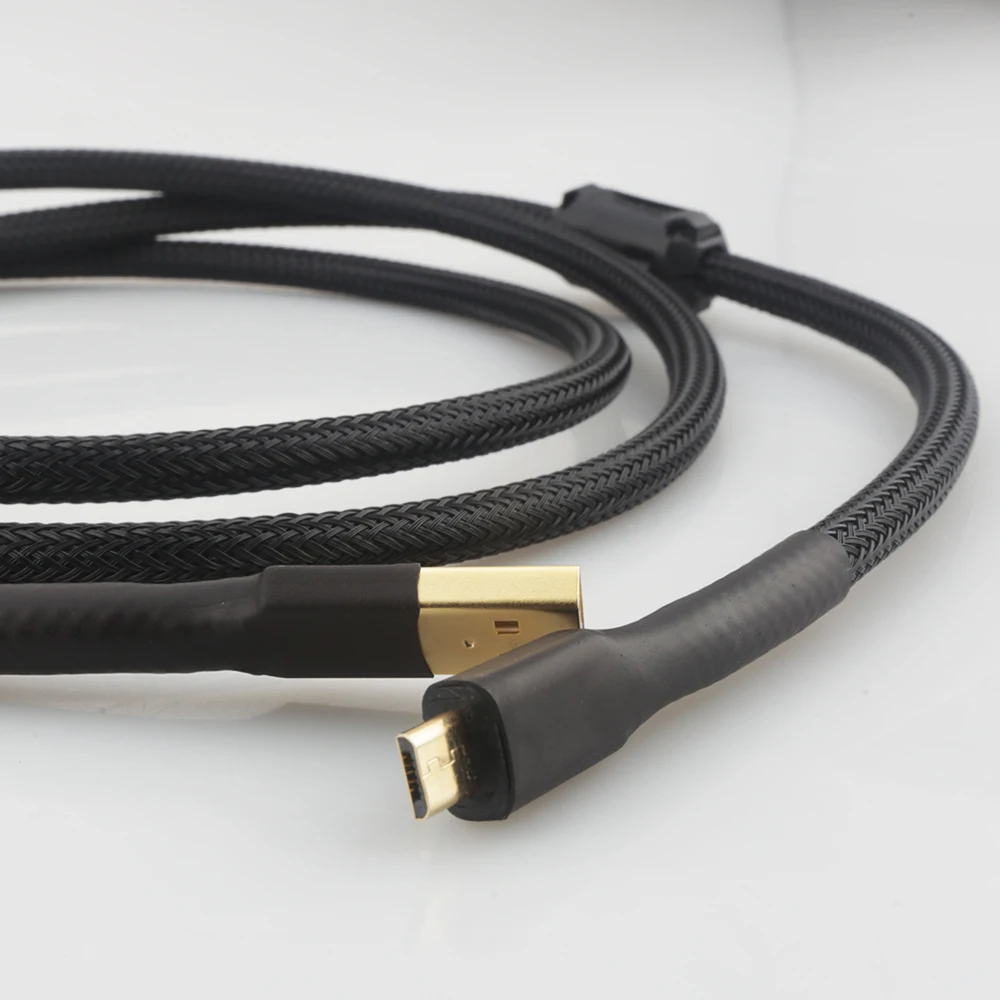 Wysokiej jakości OTG usb linii hifi kabel USB podwójny pierścień magnetyczny pozłacane wzmacniacz DAC kabel USB A do micro USB