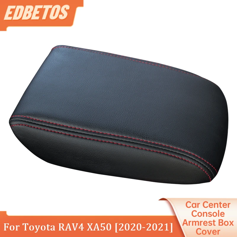 

Car Leather Center Console Seat Box Pad Armrest Cover Protective Cover For Toyota RAV4 XA50 2020 2021 Black Grey Beige