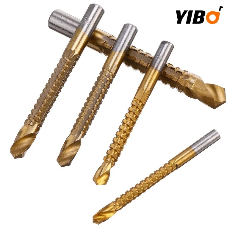 

6PCS Cobalt Tap & Twist Drill Bit Set 3-8mm Multifunction Metric Composite Woodworking Tools