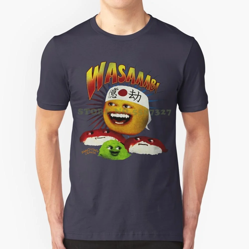 3d Men Hot Cheap Black Male Tshirt Annoying Orange Hit Internet Meme Mens T Shirt-Wasaabi! Karate Orange I