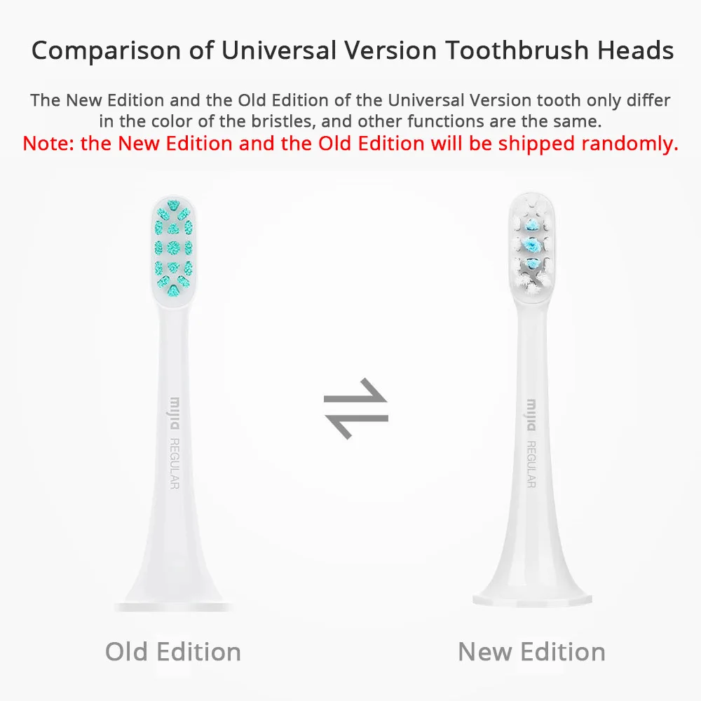 100% Mijia Electric Toothbrush Head 1 PCS&3PCS for T300&T500 Smart Acoustic Clean Toothbrush heads 3D Brush Head Combines