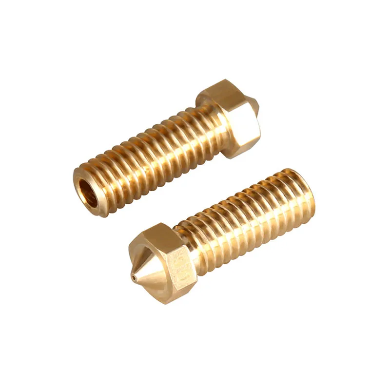 

4pc trianglelab T- Volcano Plated Copper Nozzle Durable non-stick high performance M6 Thread for 3D printers E3D Volcano hotend