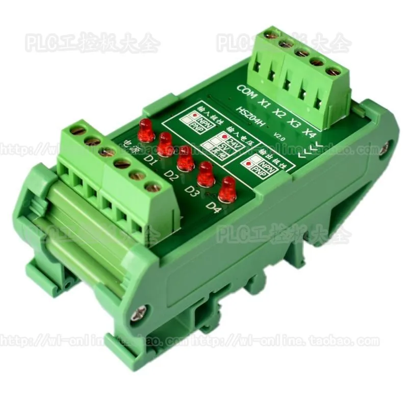 4-channel PLC high-speed pulse signal conversion module level polarity conversion NPN to PNP servo drive conversion