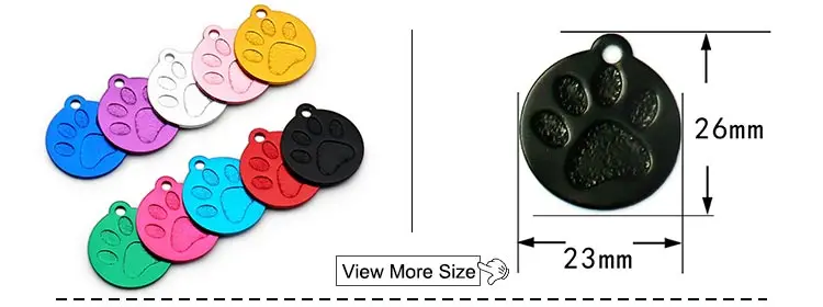 GROßHANDEL 100PCS Hund Tag Name Platte Pet ID Tag Personalisierte Hund ID Tags Kragen Zubehör Pet Anhänger Personalisierte Angepasst – Detail 8