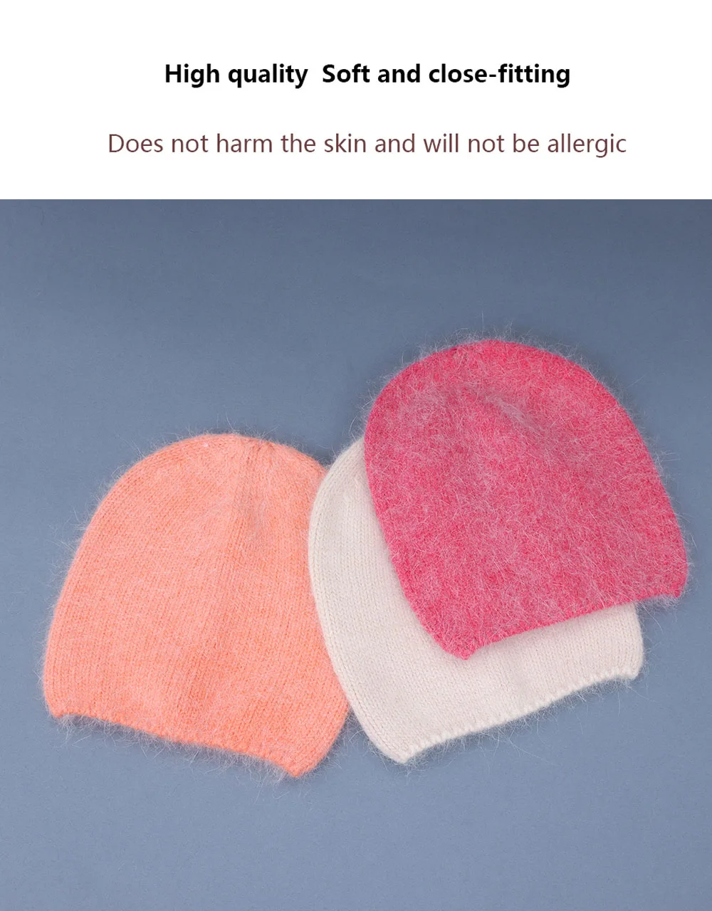 2021 neue Kaninchen pelz mode winter und Herbst Frauen Neue Ankunft Beliebte Damen Beanie Cap Hohe Qualität Modische Gestrickte Hüte – Detail 7
