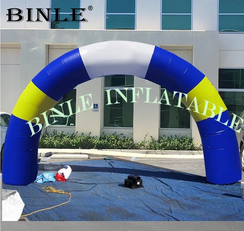 Outdoor 6m durable advertising round inflatable arch gate standard archway balloon for sale