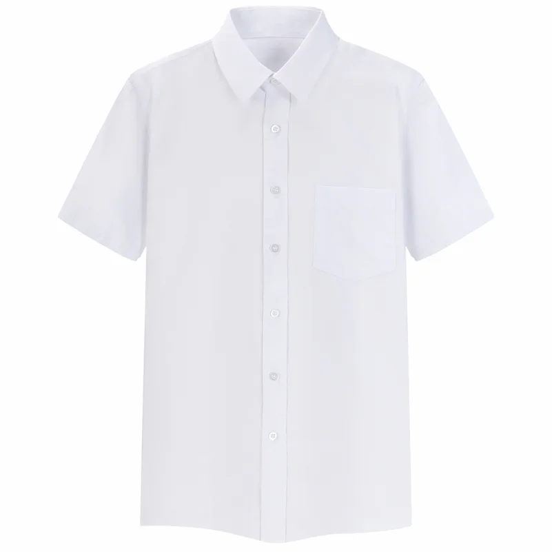 Short-sleeved Solid Color Shirt High-end Business Daily Tops Company Uniforms Can Be Customized With Printed Embroidery 2021 New