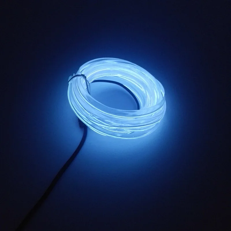

3M Flexible EL Wire Neon Light for Dance Party Car Decor with Controller Waterproof Car Vehicle Shoes LED Light