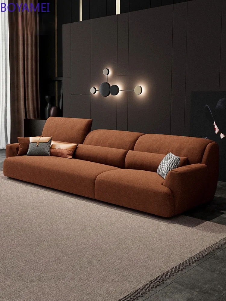 2020 new fabric sofa simple modern latex small family straight four-person or three-person function sofa