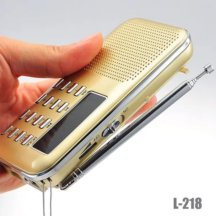 EONKO L-218 HIFI FM Radio Speaker with TF USB AUX Flashlight