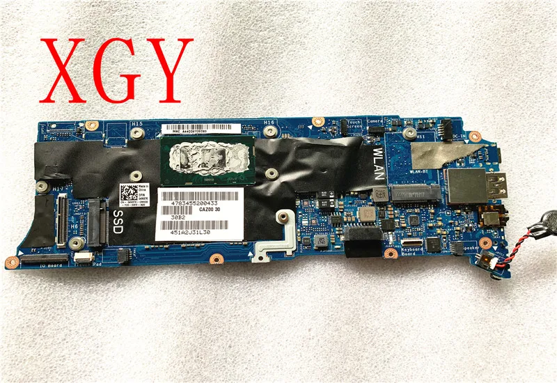 original Placa-mãe do portátil para FOR dell XPS-13 9350 motherboard LA-D841P 4N87K 04N87K 4gb-ram sr2zu i5-7200U 100% test OK