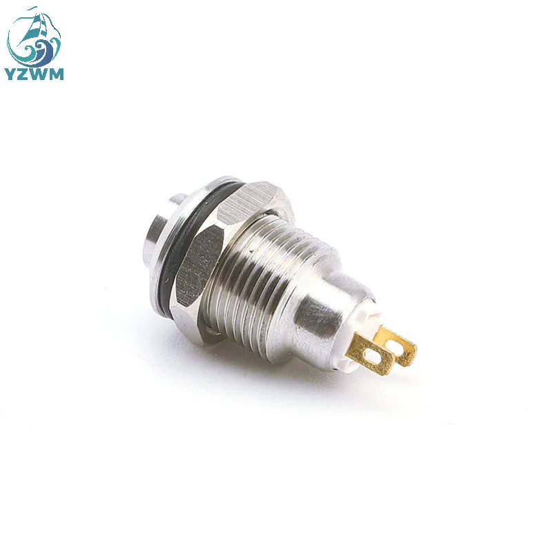 8MM 10MM 12MM 16MM Metal Button Switch Self Lock Button High Head Self Lock Switch 1 Normally Open Waterproof Antirust