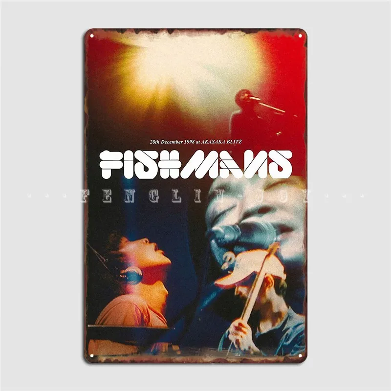 Fishmans 98.12.28 Otokotachi No Wakare металлический знак, клубный брикет, создайте стены, фотопостер