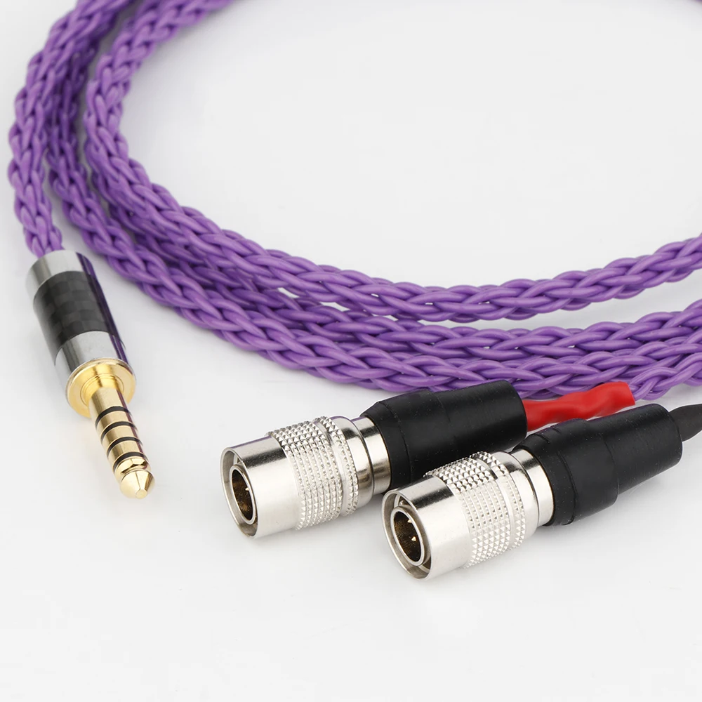 2.5 مللي متر/3.5 مللي متر/4.4 مللي متر/4pin XLR متوازن OCC الفضة مطلي سماعة سماعة ترقية كابل للسيد المتكلم الأثير ألفا الكلب رئيس