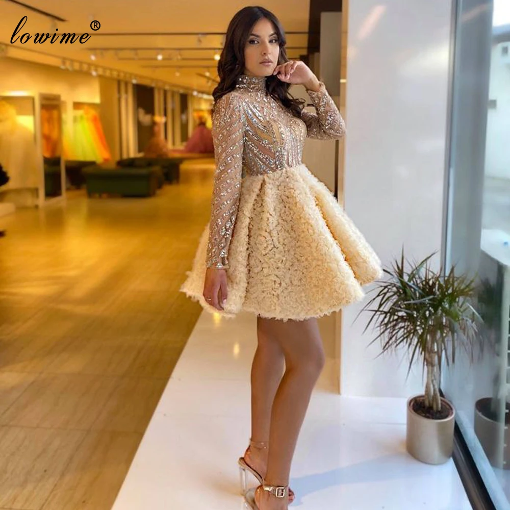 Śliczne Plus Size krótkie sukienki koktajlowe cekiny piękne suknie balowe dla kobiet Party szaty De Cocktail Haute Couture Vestidos