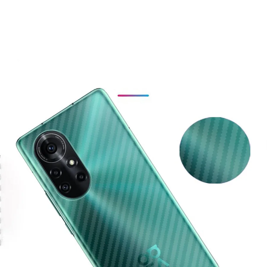 화웨이 P20 P30 P40 라이트 프로 노바 5T 스크린 프로텍터 메이트 40 30 20 10 라이트 명예 50 프로 20 라이트에 대한 5PCS 다시 탄소 섬유 필름