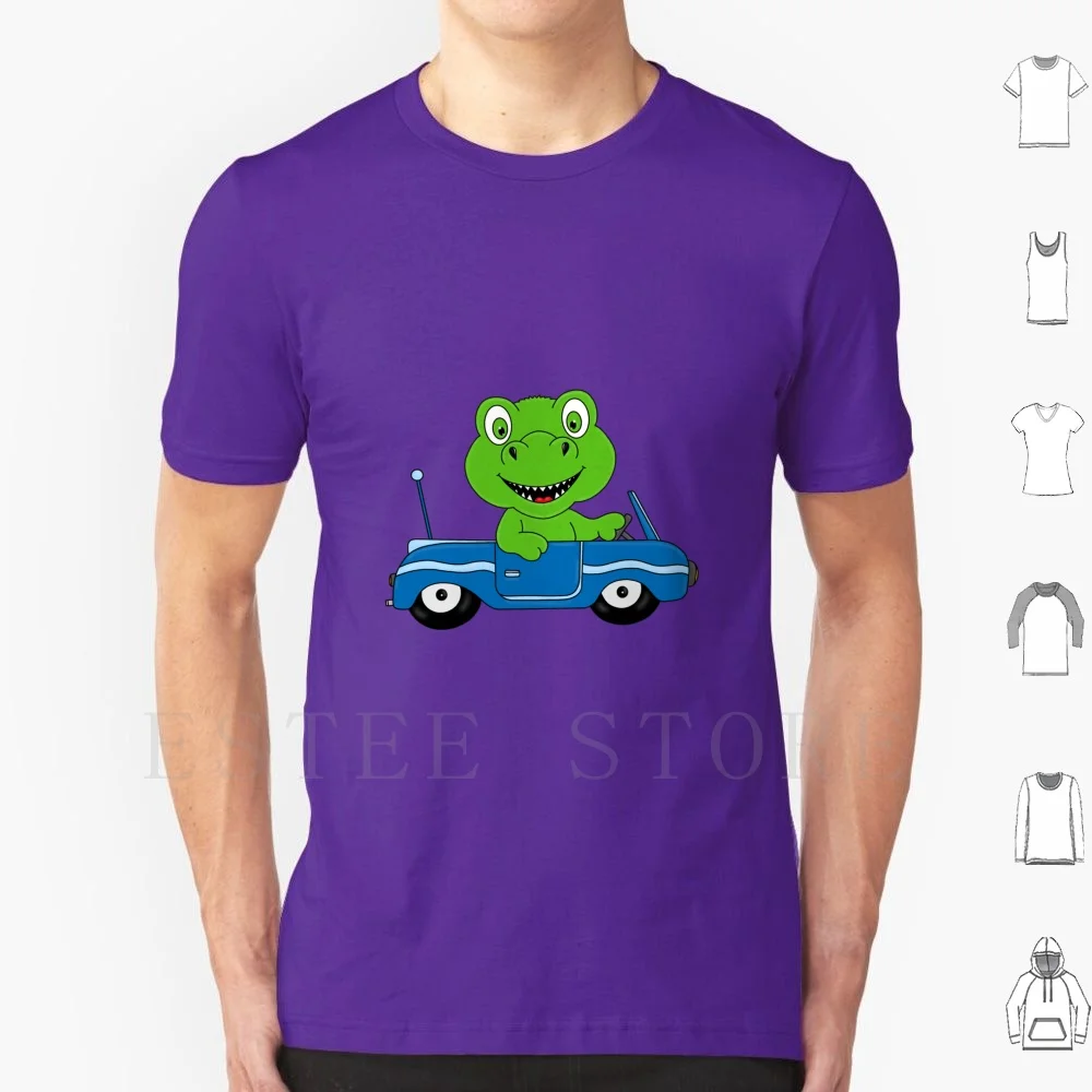 Lustiger Dino-Dinosaurier-Dinosaur-Auto-Car-Fun T Shirt Print Cotton Lustiger Dino Dinosaurier Dinosaur Auto Car Fun