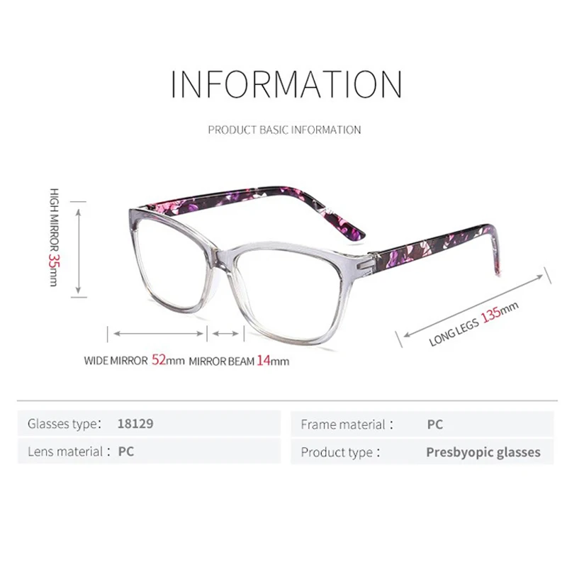 LIBOGX موضة المرأة نظارات القراءة إطار الرجال عالية الجودة نظارات القراءة الديوبتر نظارات إطار