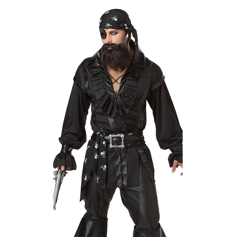 New Pirates Jack Sparrow Cosplay Costume Male Female Pirates Of The Caribbean Role Suit Halloween Carnival Party Costumes Cloth