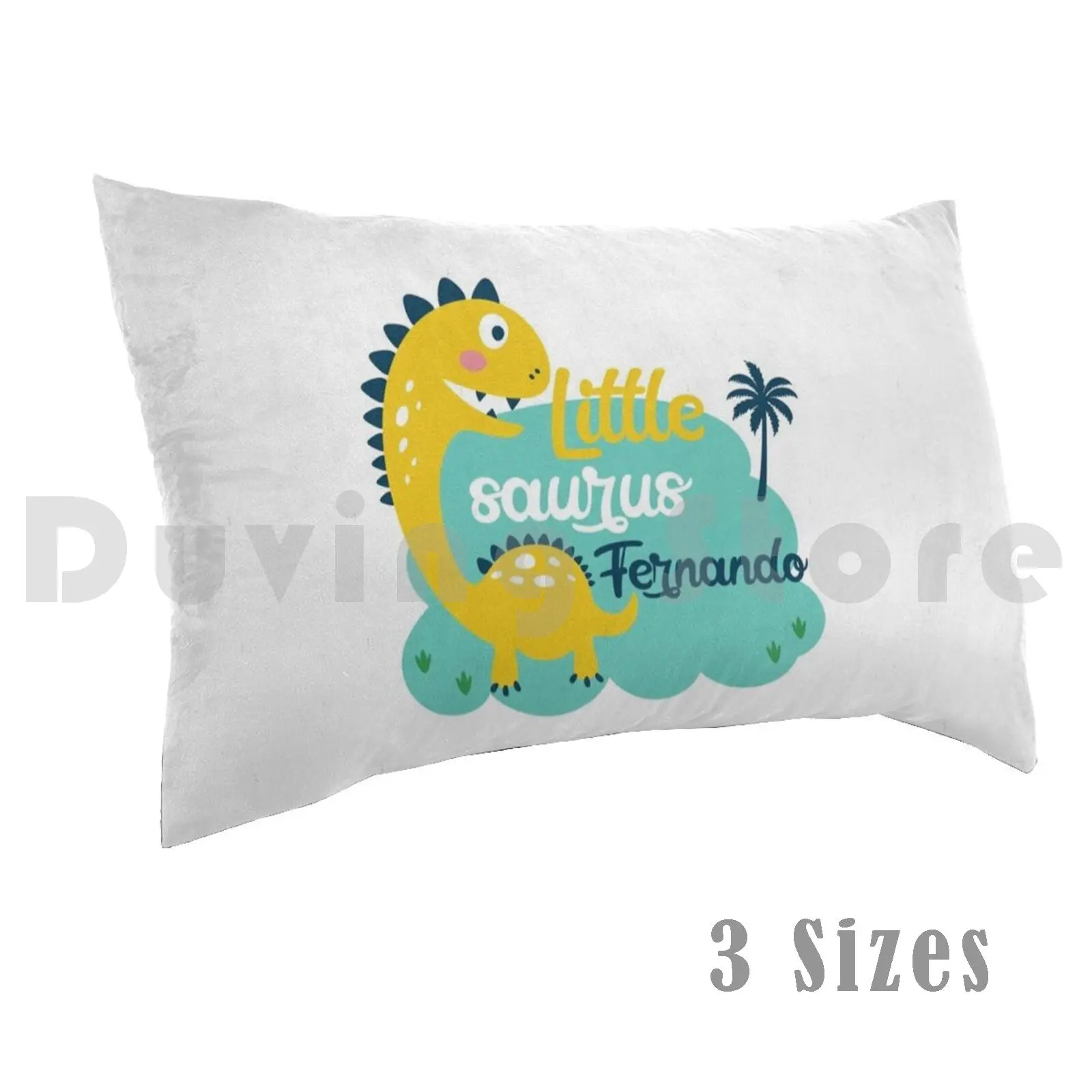 Dinosaur FernandoPillow case Fernando Dino Dinosaur Little Saurus Boy Fernando Dinosaur Fernando