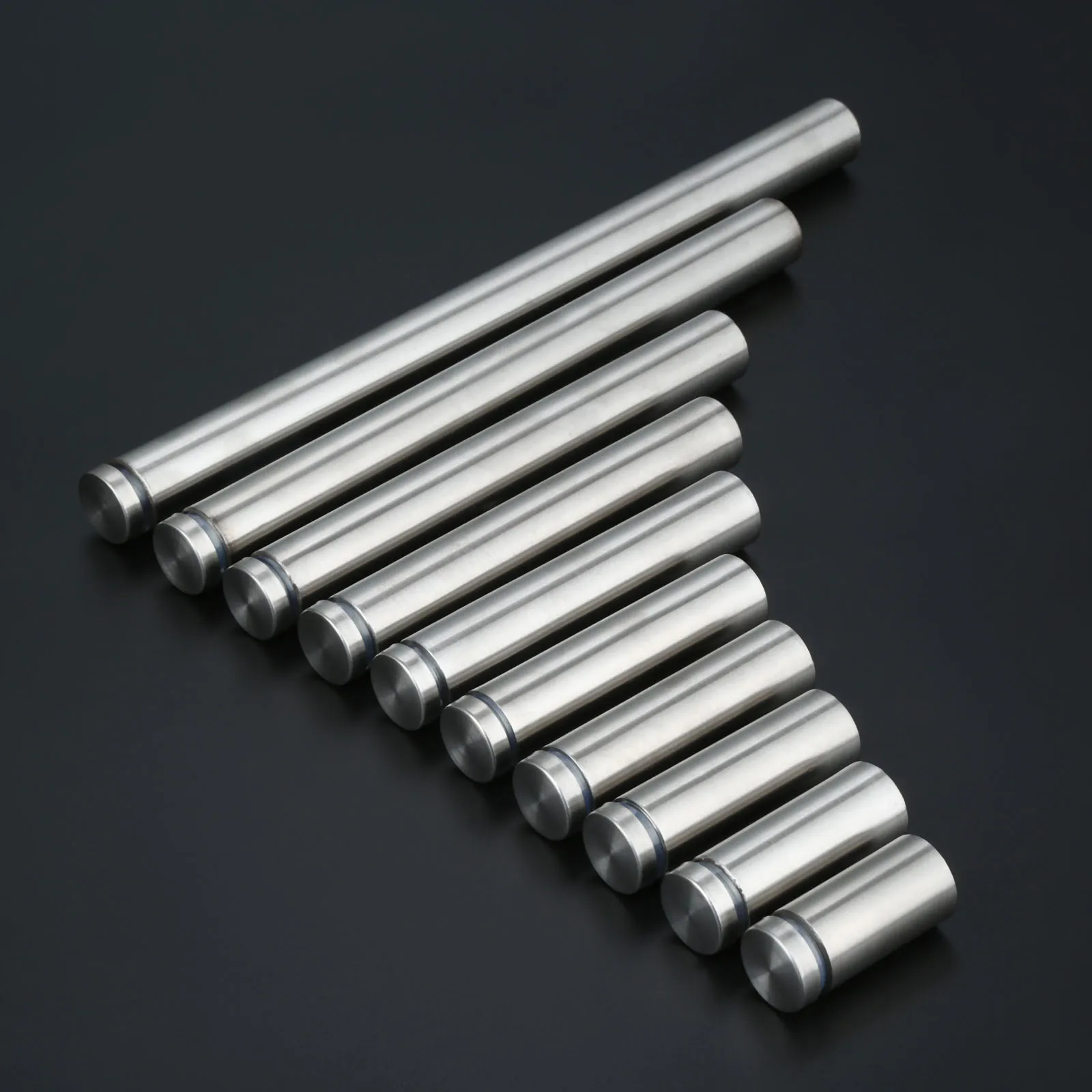 10Pcs/lot 19mm Stainless Steel Advertisement Standoffs Bolts Pin Nails Billboard Fixing Screws Hardware Glass Clamps Fasteners