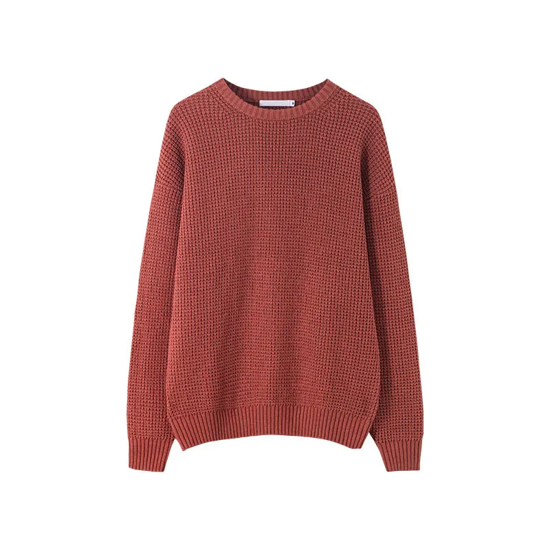 2021 Winter Sweaters And Pullovers Women/Men Casual Loose Solid Sweater O-Neck Long Sleeve Kint Sweater Women Couple Pullovers