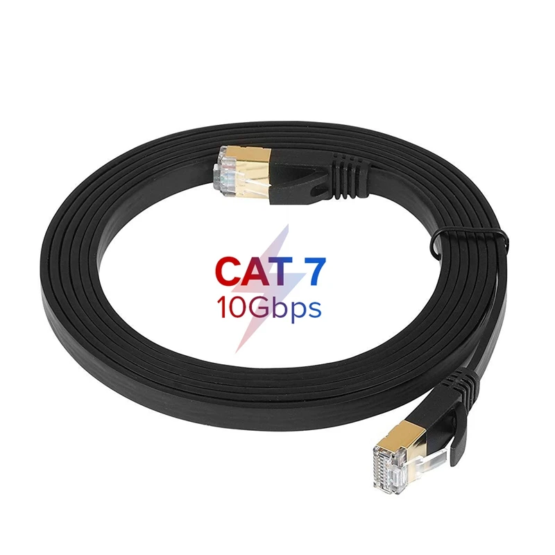 Cat8 Ethernet Kabel 40Gbps 2000MHz Netzwerk Kabel Lan RJ45 Cat7 10Gbps Patchkabel für Laptops PS4 Router RJ45 Ethernet Flache Kabel
